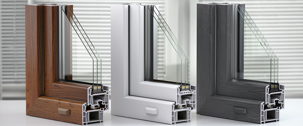 Оконные профили ПВХ цветные